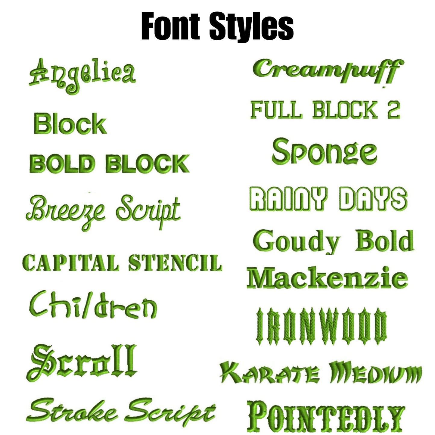 Name Patches with Felt Contour Border